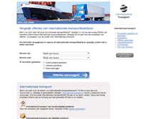 Tablet Screenshot of internationaal-transport.nl